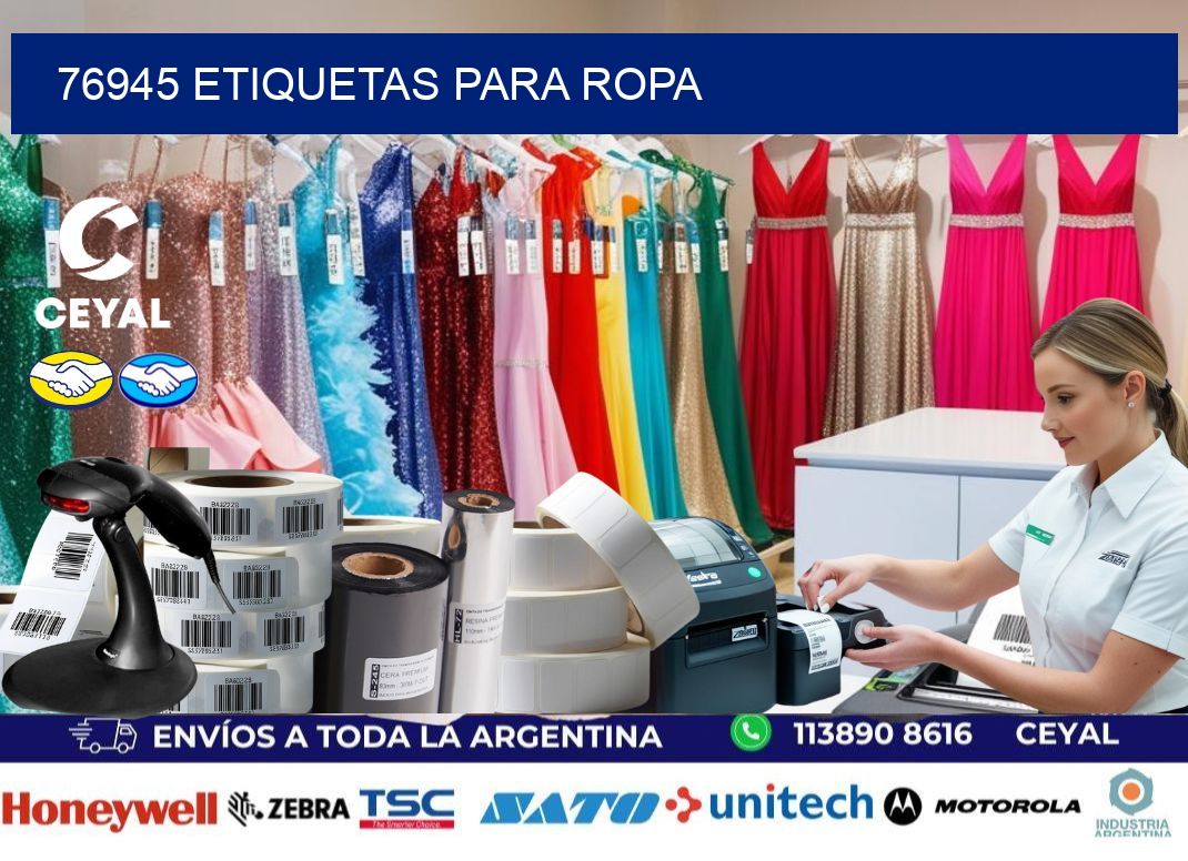 76945 etiquetas para ropa