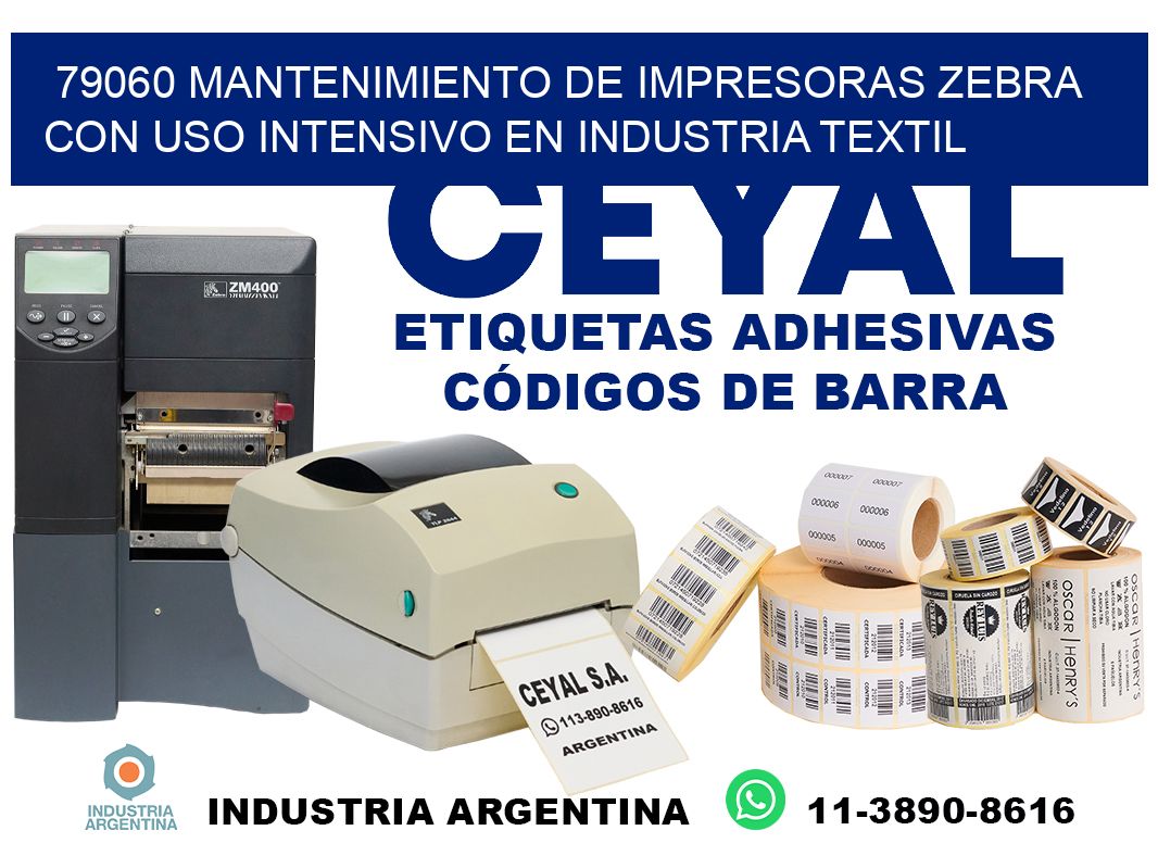 79060 mantenimiento de impresoras zebra con uso intensivo en industria textil