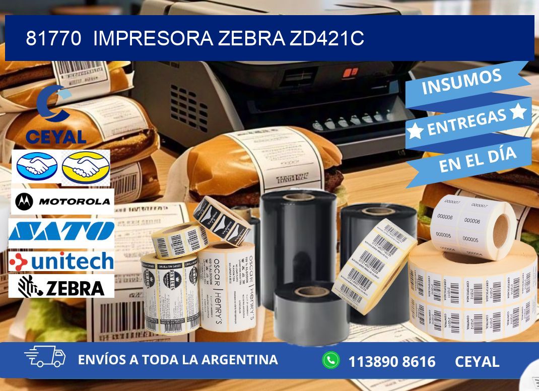 81770 Impresora Zebra zd421c