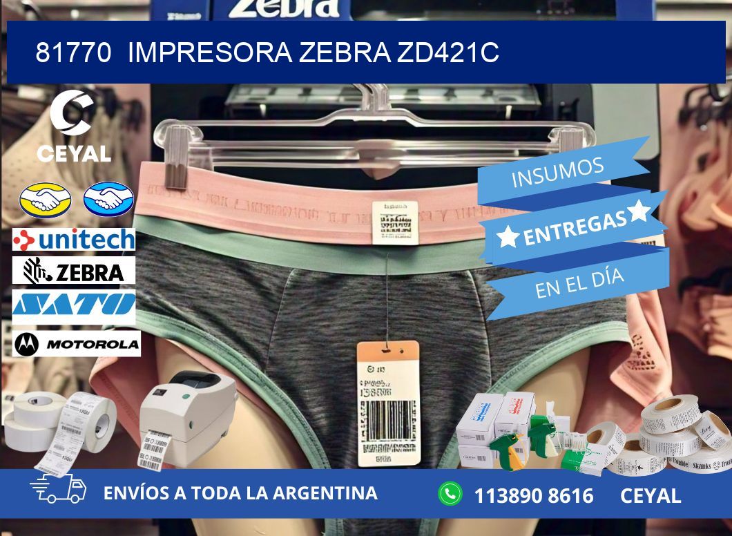 81770 Impresora Zebra zd421c