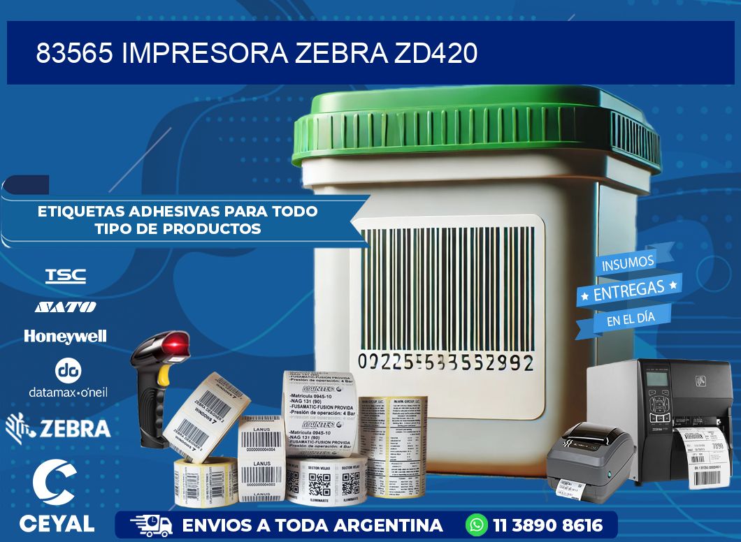 83565 Impresora Zebra ZD420