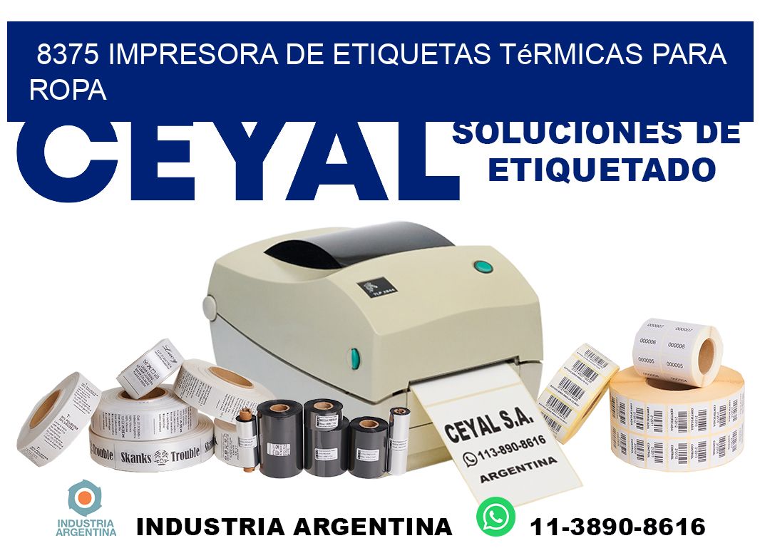 8375 impresora de etiquetas térmicas para ropa