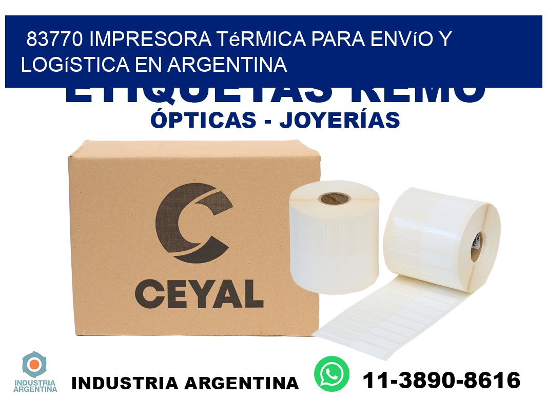 83770 impresora térmica para envío y logística en Argentina