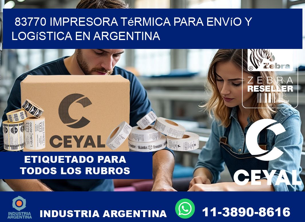 83770 impresora térmica para envío y logística en Argentina