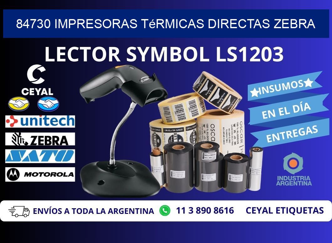 84730 impresoras térmicas directas zebra