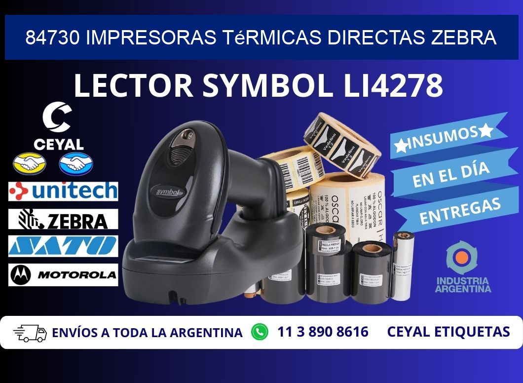 84730 impresoras térmicas directas zebra
