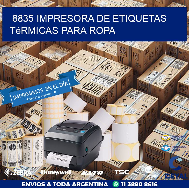 8835 impresora de etiquetas térmicas para ropa