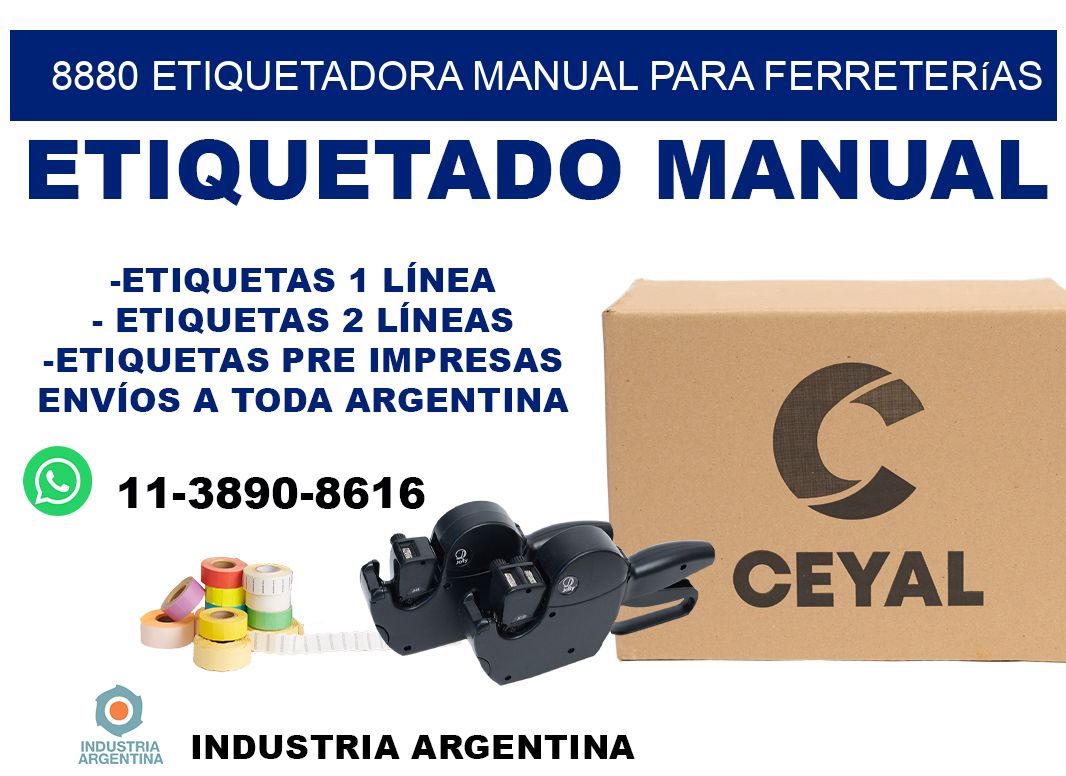 8880 etiquetadora manual para ferreterías