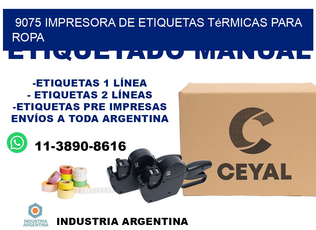 9075 impresora de etiquetas térmicas para ropa
