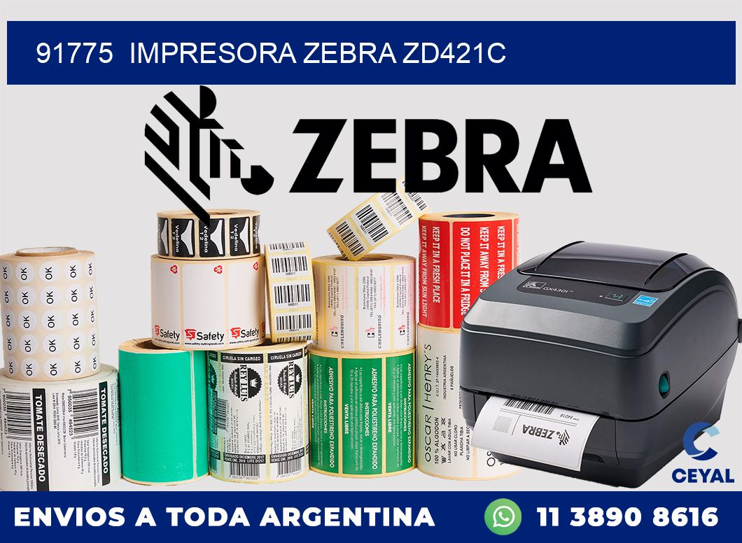 91775  Impresora Zebra zd421c