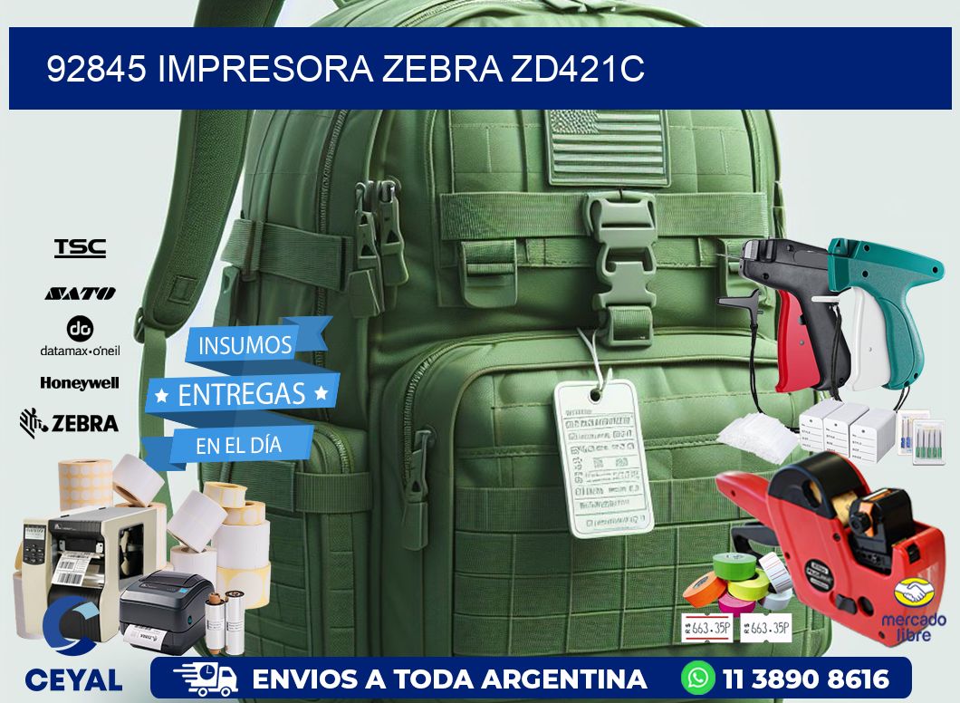 92845 Impresora Zebra zd421c