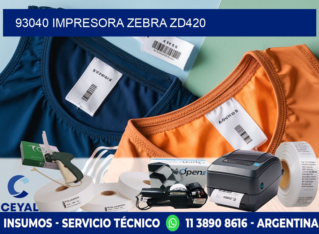 93040 Impresora Zebra ZD420