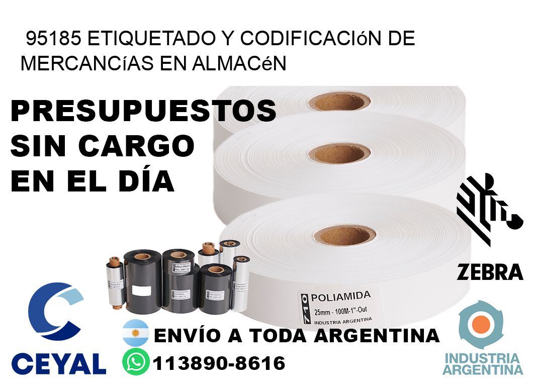 95185 Etiquetado y codificación de mercancías en almacén