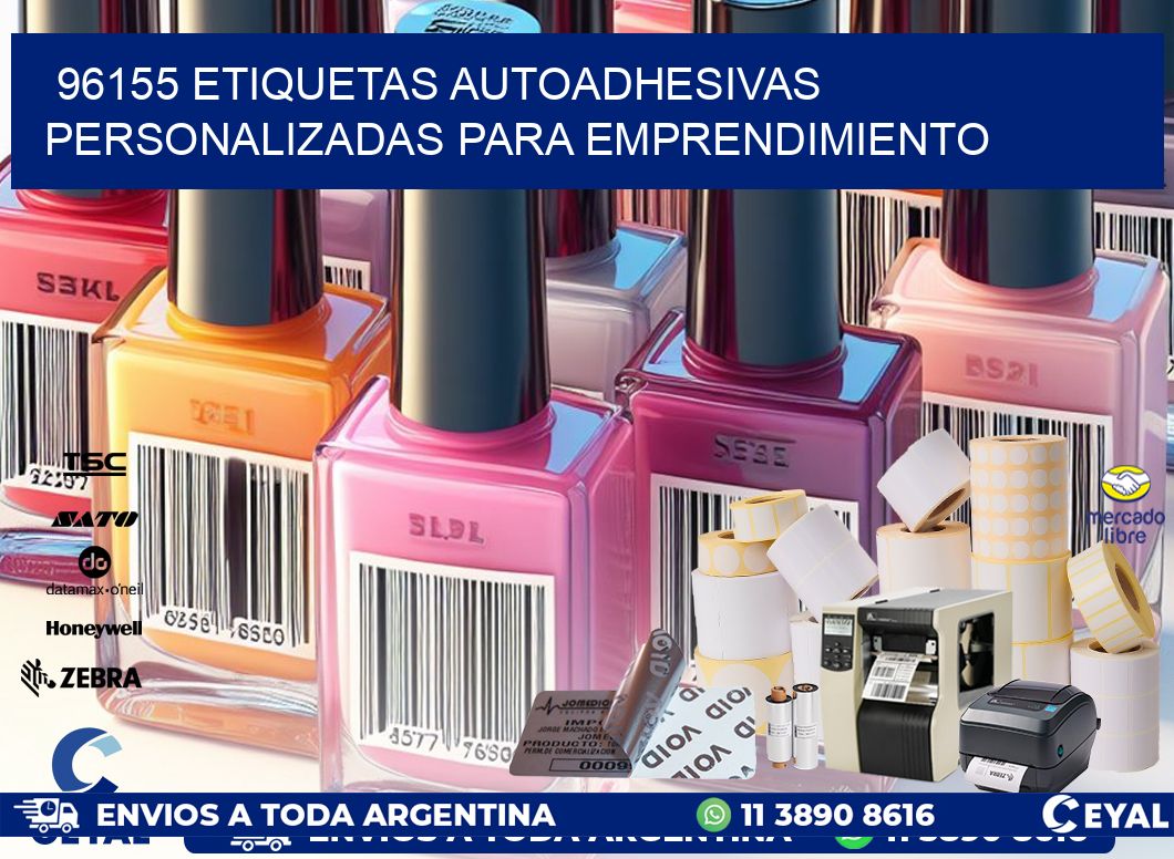 96155 etiquetas autoadhesivas personalizadas para emprendimiento