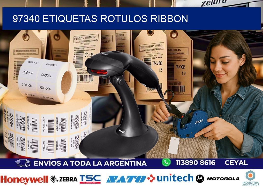 97340 Etiquetas rotulos ribbon