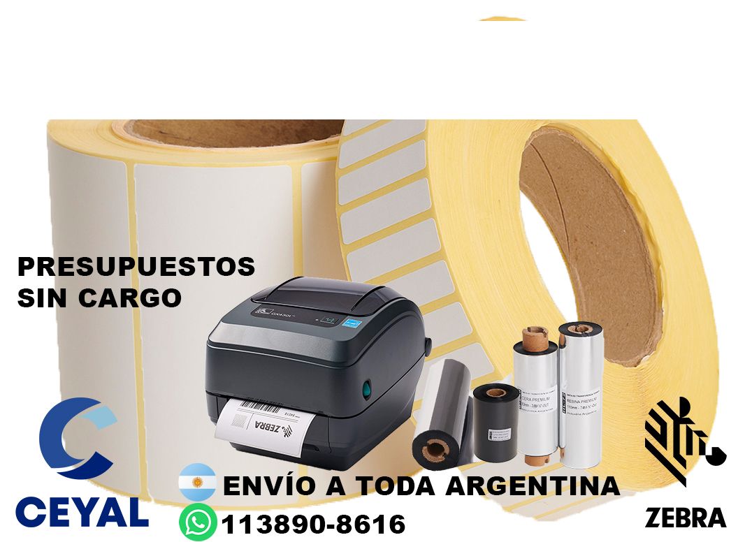 impresora industrial + 2325 etiquetas + ribbon