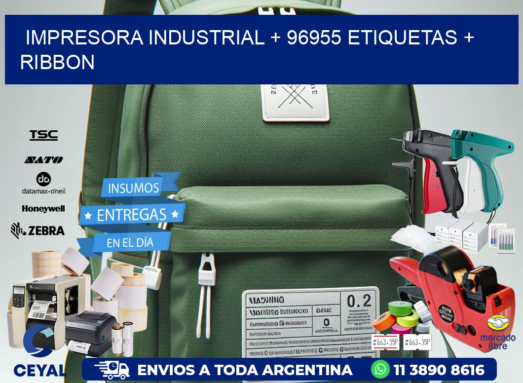 impresora industrial + 96955 etiquetas + ribbon