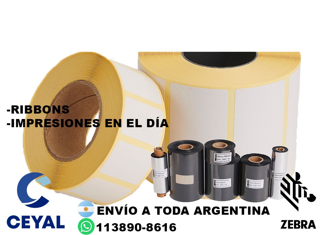 impresora zebra zd421 + 4850 etiquetas + ribbon