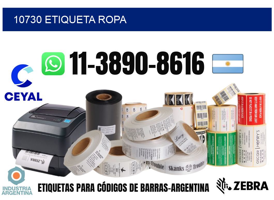 10730 etiqueta ropa