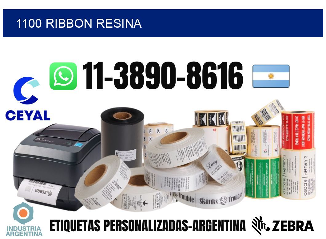 1100 ribbon resina