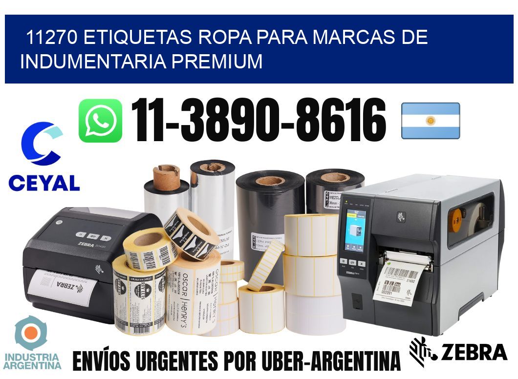 11270 Etiquetas ropa para marcas de indumentaria premium