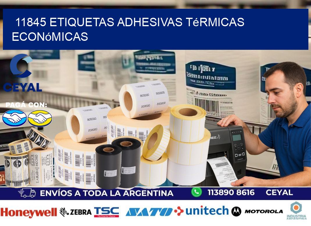 11845 etiquetas adhesivas térmicas económicas