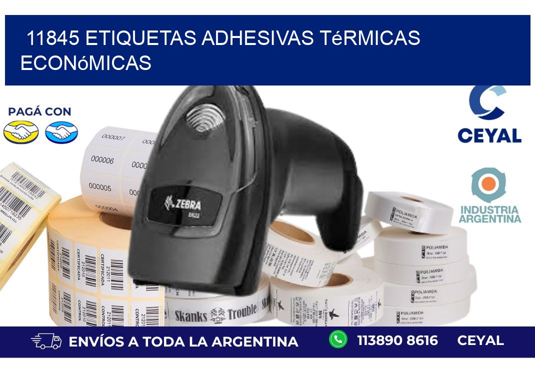11845 etiquetas adhesivas térmicas económicas