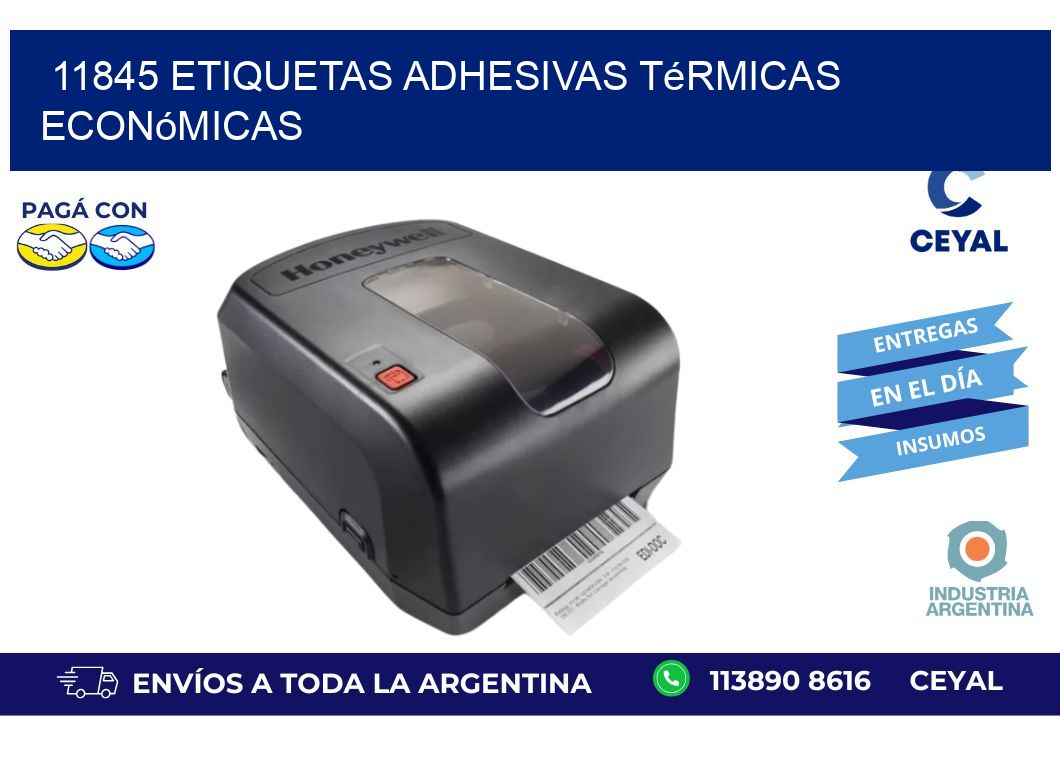 11845 etiquetas adhesivas térmicas económicas