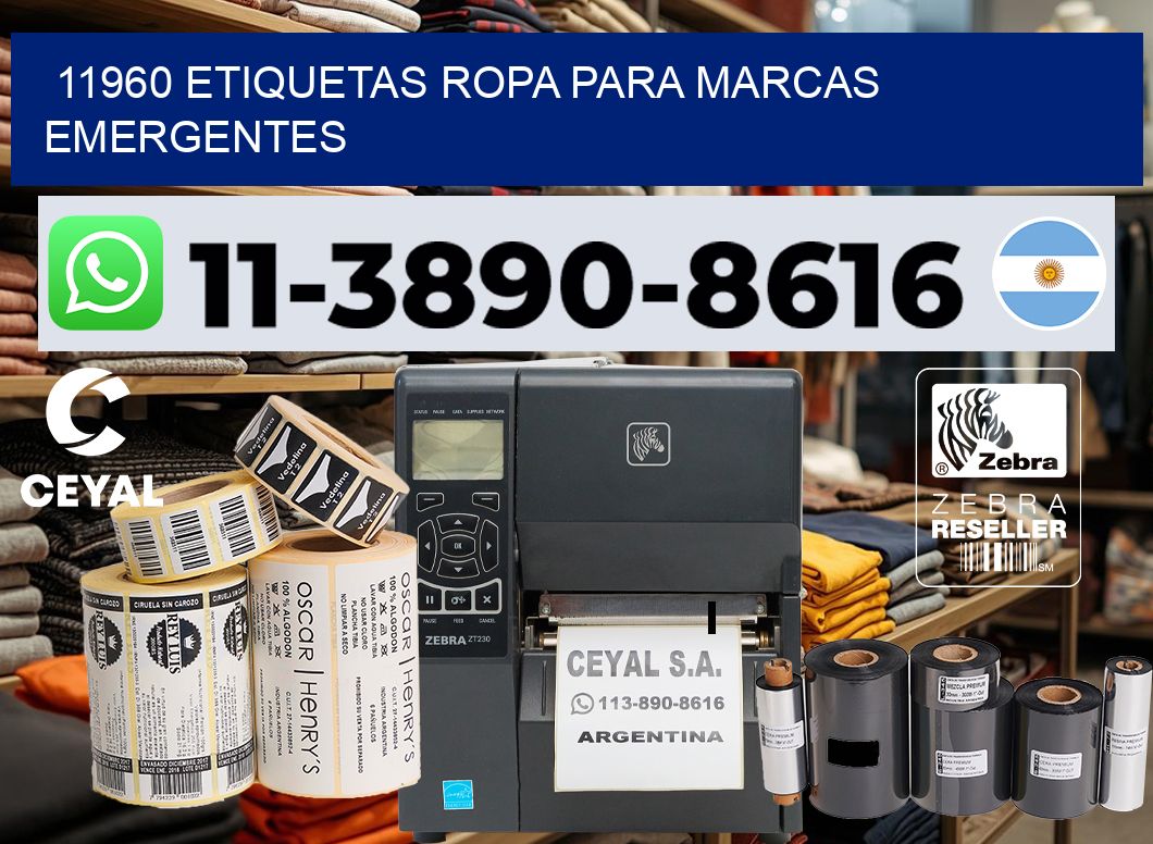 11960 Etiquetas ropa para marcas emergentes