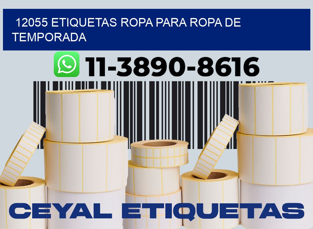 12055 Etiquetas ropa para ropa de temporada