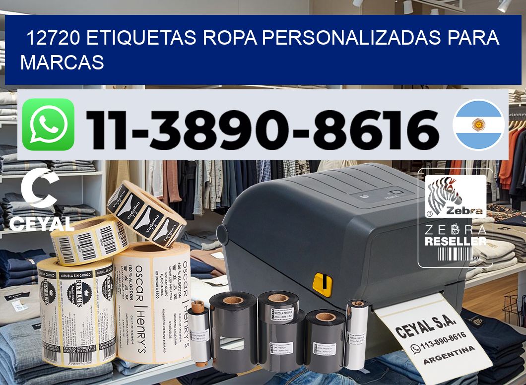 12720 Etiquetas ropa personalizadas para marcas