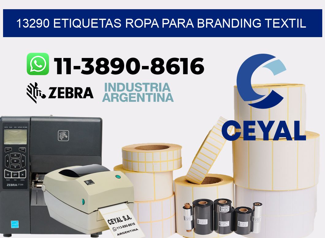 13290 Etiquetas ropa para branding textil