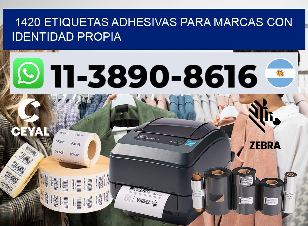 1420 Etiquetas adhesivas para marcas con identidad propia