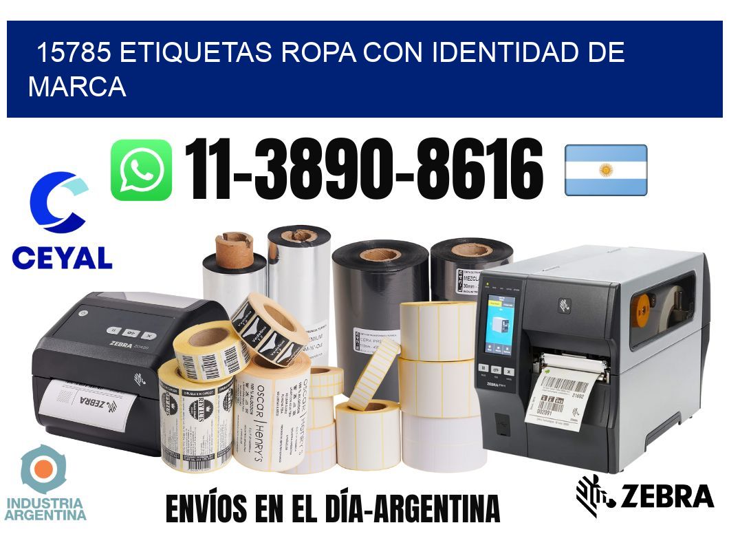 15785 Etiquetas ropa con identidad de marca