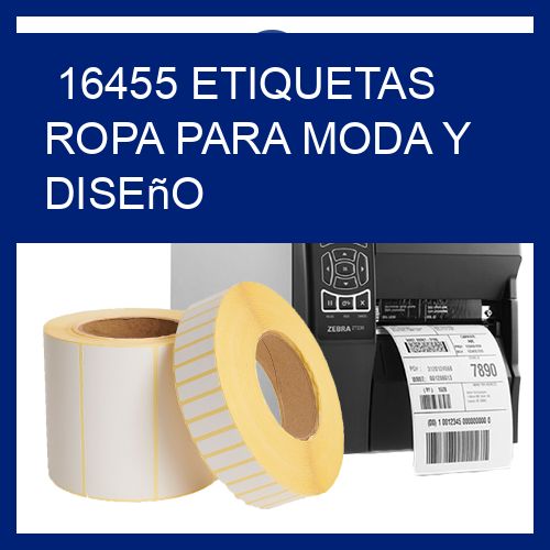 16455 Etiquetas ropa para moda y diseño
