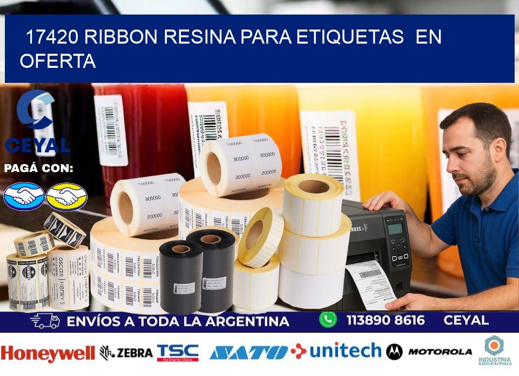 17420 ribbon resina para etiquetas en oferta