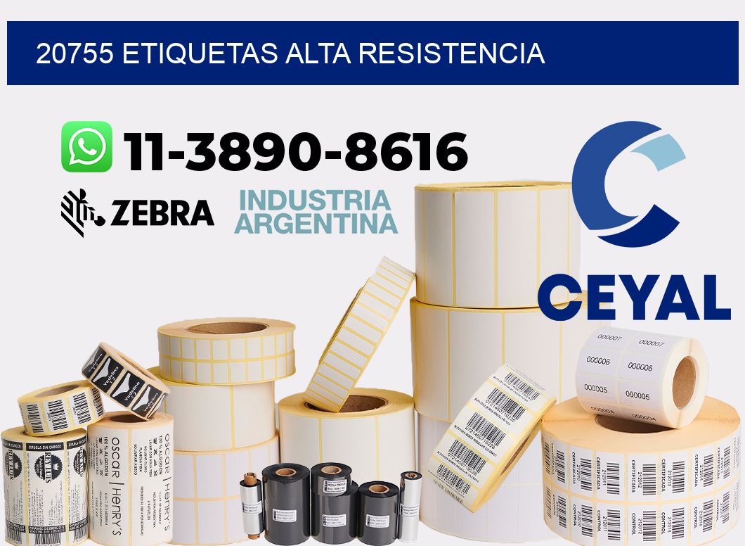 20755 etiquetas alta resistencia