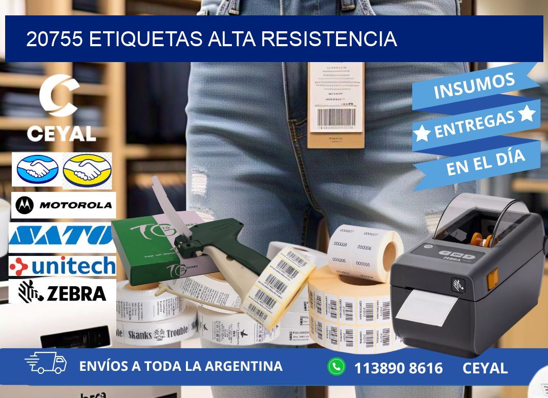 20755 etiquetas alta resistencia
