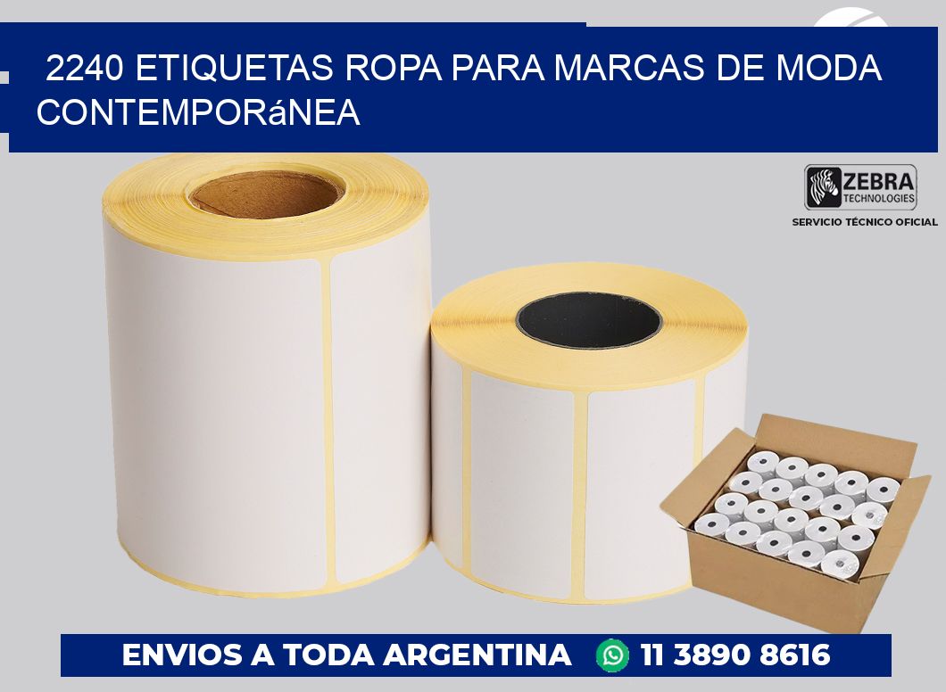 2240 Etiquetas ropa para marcas de moda contemporánea