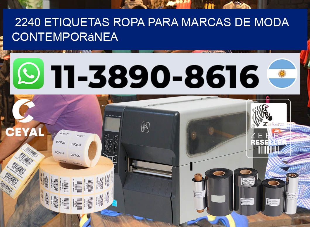 2240 Etiquetas ropa para marcas de moda contemporánea