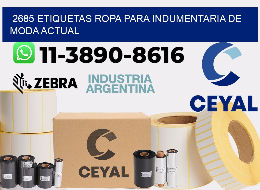 2685 Etiquetas ropa para indumentaria de moda actual