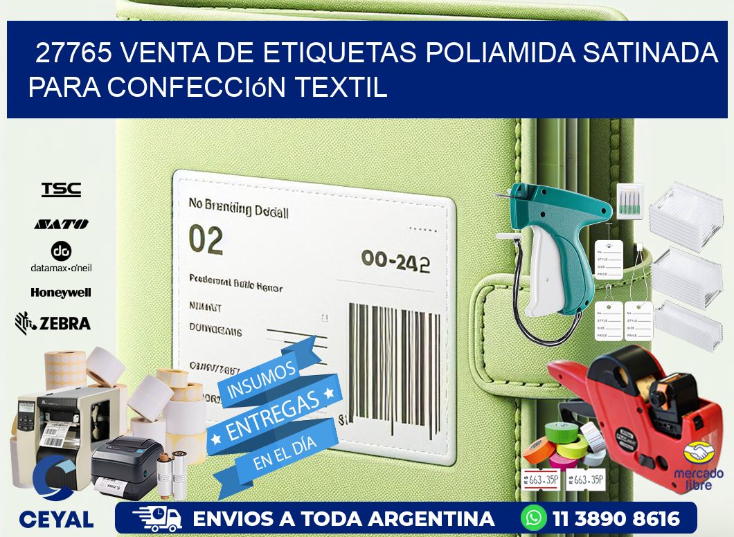 27765 venta de etiquetas poliamida satinada para confección textil
