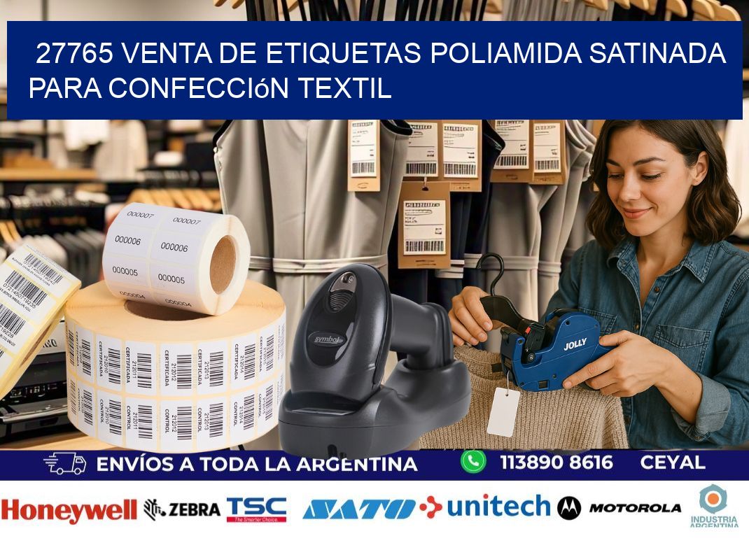 27765 venta de etiquetas poliamida satinada para confección textil