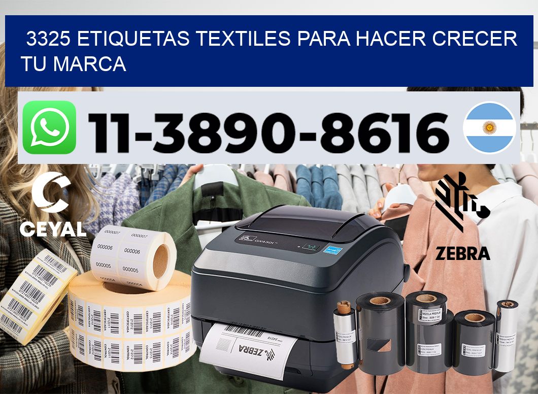 3325 Etiquetas textiles para hacer crecer tu marca