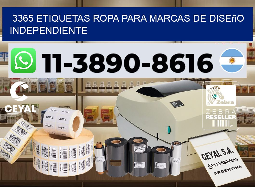 3365 Etiquetas ropa para marcas de diseño independiente