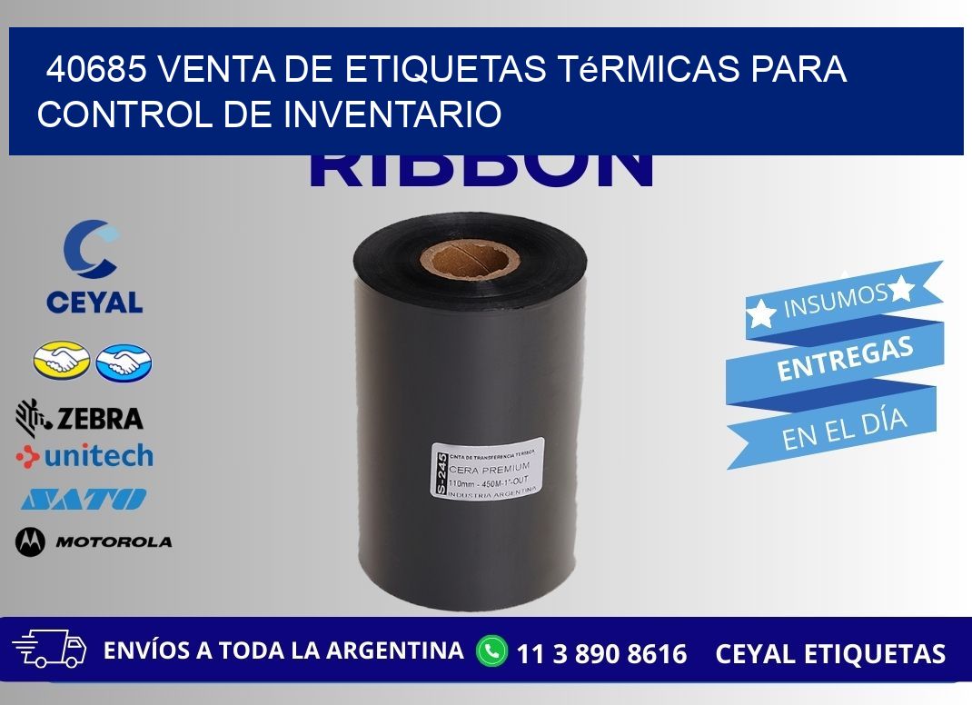 40685 venta de etiquetas térmicas para control de inventario