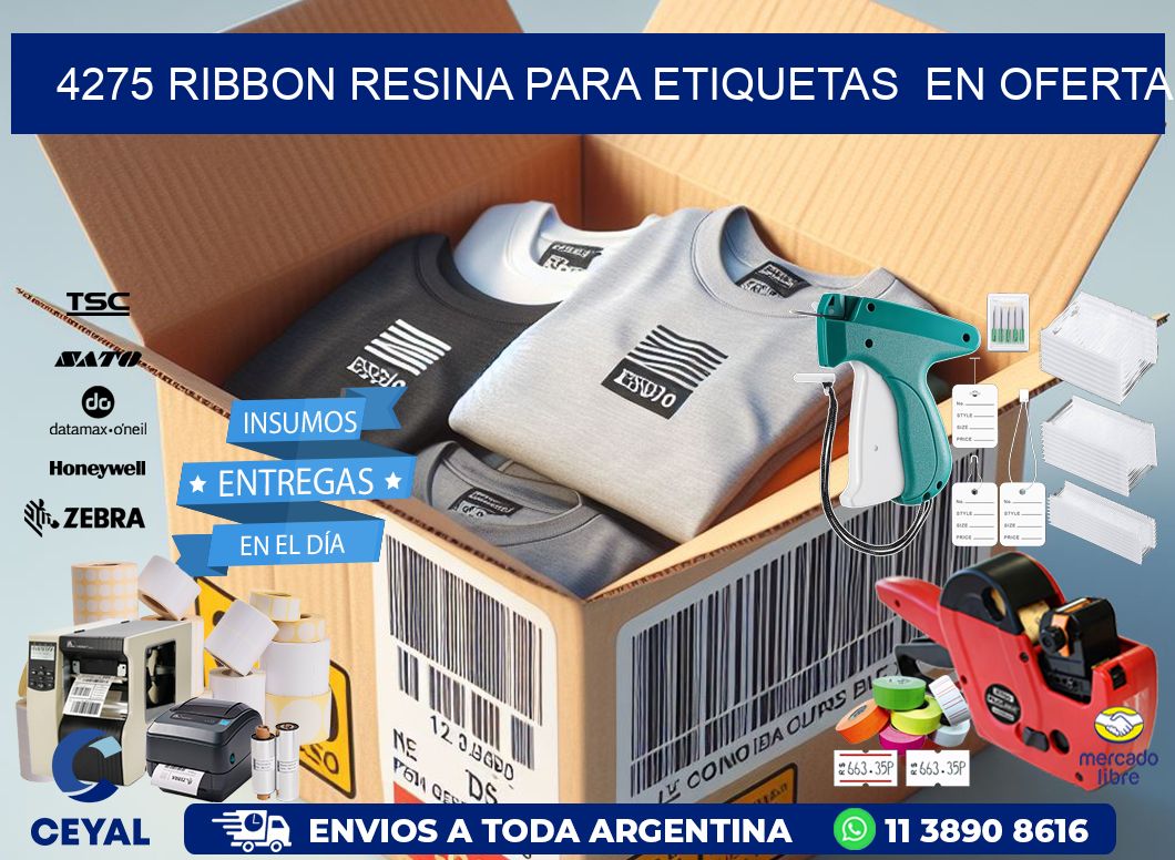 4275 ribbon resina para etiquetas en oferta