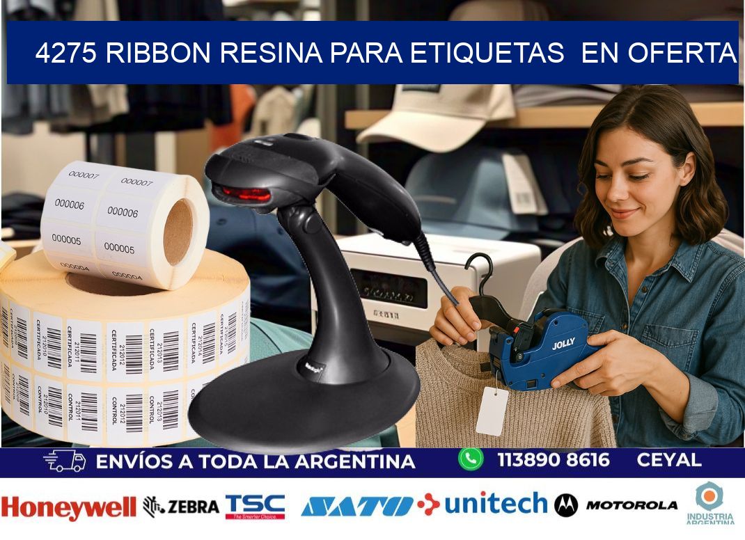4275 ribbon resina para etiquetas en oferta
