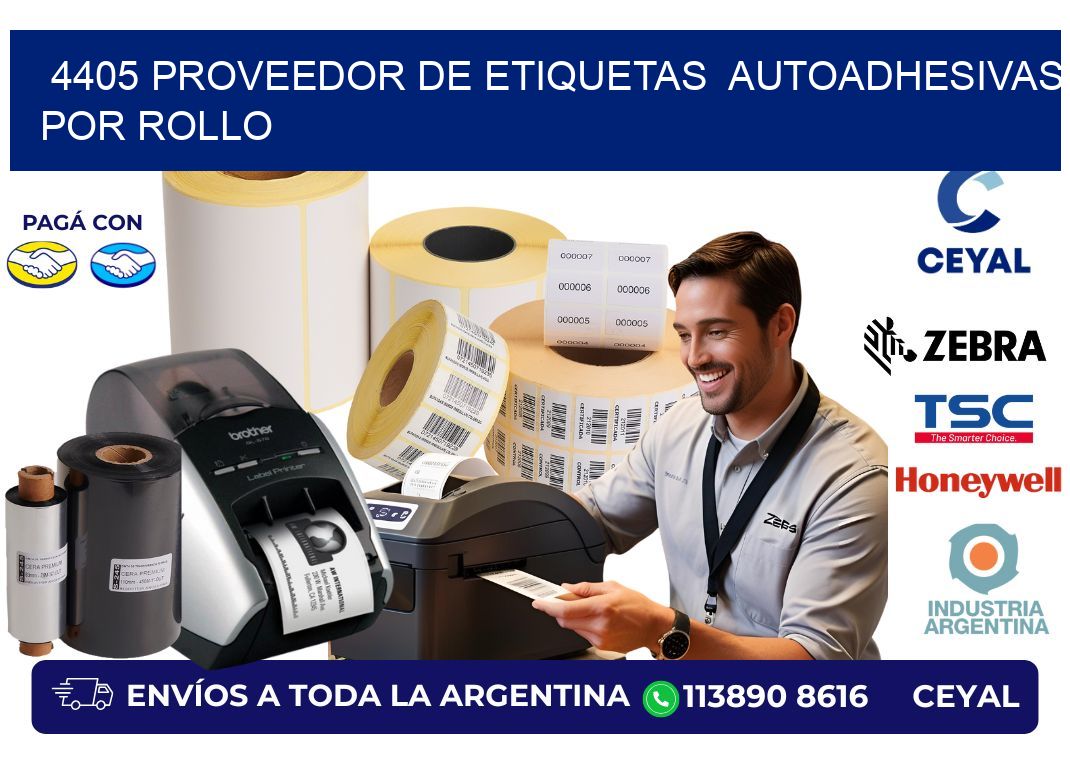 4405 proveedor de etiquetas autoadhesivas por rollo
