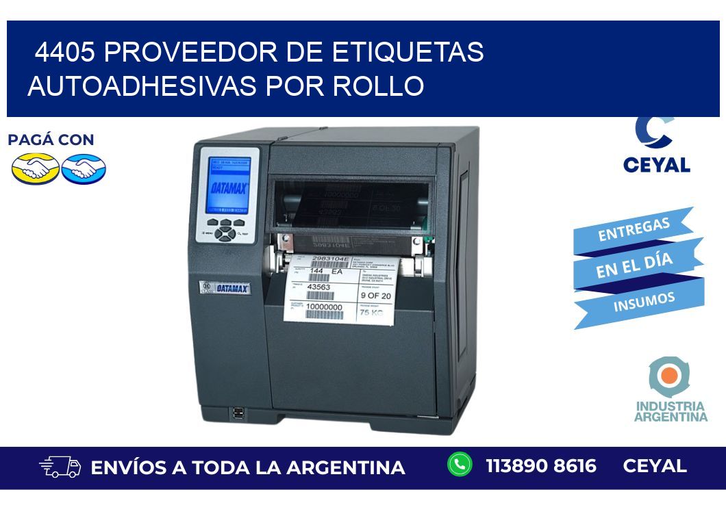 4405 proveedor de etiquetas autoadhesivas por rollo